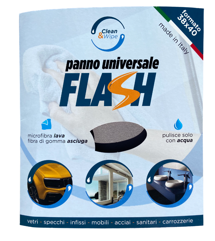 Panno Flash confezione 3 pz          💧 Lava e Asciuga con una sola passata 💧