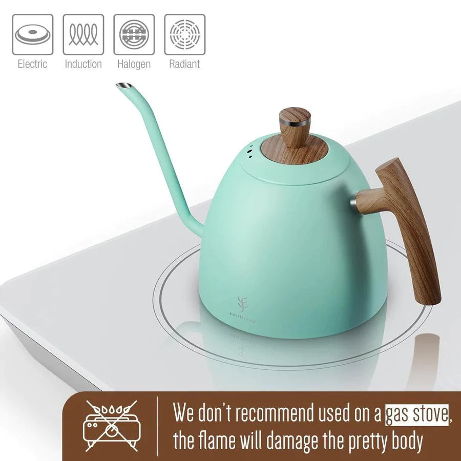 Soulhand Pour Over Coffee Kettle Gooseneck Kettle Green 51oz/1500ML – Reale  Shopping